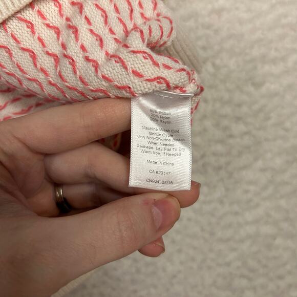 Talbots Petite Size LP Crewneck Sweater Fair Isle Knit Colorful Preppy FLAW - Picture 8 of 9
